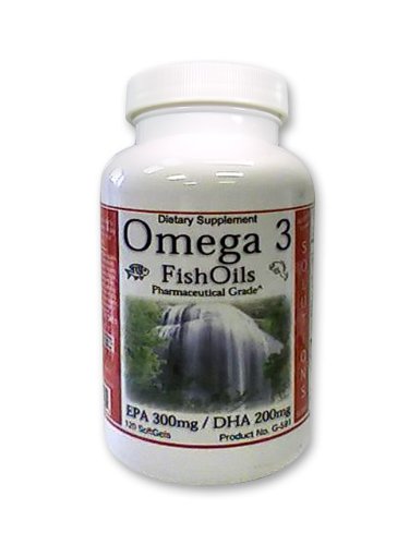 Oméga 3 huiles de poisson, EPA, DHA, incroyable cerveau année Natural Pharmacy, la mémoire et le supplément pour la santé cardiovasculaire avec de la vitamine E 120ct, 4 Mois d'approvisionnement
