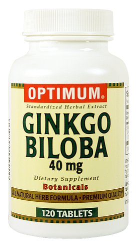 Optimum Ginko Biloba comprimés, 40 mg, 120 Count