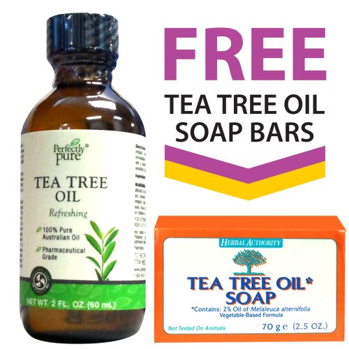 Parfaitement pur à 100% d'huile d'arbre à thé australien + gratuitement du thé Bars Tree Oil Soap Herbal par autorisation