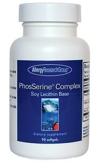 PhosSerine Complex - Groupe de recherche sur l'allergie - Base de lécithine de soja - 90 gélules