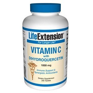 Prolongation de la vie Vitamine C 1000mg avec les comprimés dihydroquercétine, 250-Comte