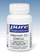 Pure Encapsulations - Vitamine D3 5000 IU 120 ne
