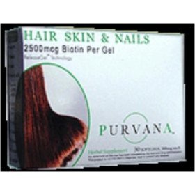 Purvana cheveux, peau et ongles - 30 gélules (Pack de 2)