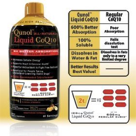Qunol Ultra Haute Absorption CoQ10 All Natural Liquid 100mg 60-Portions