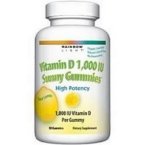 Rainbow Light vitamine D3, 1000 UI Ensoleillé Gummy, 100-Comte