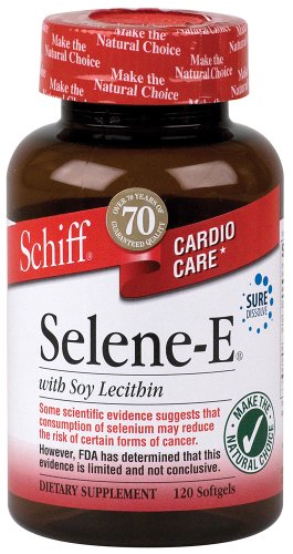 Schiff Selene-E avec lécithine de soja 120 Softgels