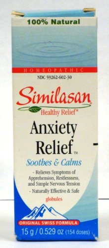Similasan anxiété Globules de secours, apaise et calme, 0.529 Oz / 154 doses (Pack de 3)