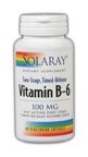 Solaray - Communiqué de vitamine B-6 Temps, 100 mg, 60 capsules végétariennes