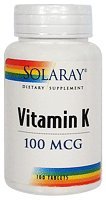 Solaray - La vitamine K, 100 comprimés