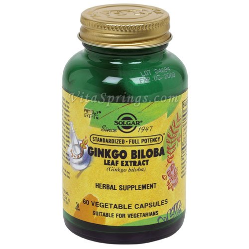 Solgar - extrait de feuille de Ginkgo Biloba, 60 veggie caps