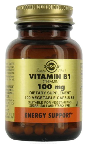 Solgar Vitamine B1 (thiamine) 100 capsules végétales mg, 100 V Caps 100 mg
