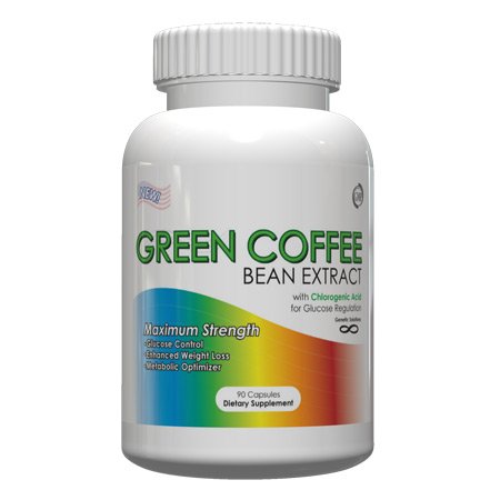 Solutions génétiques extrait de café vert 400mg, 90 capsules de gélatine (Normalisé à 50% acide chlorogénique - 200mg)