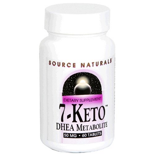 Source Naturals 7-Keto DHEA 50mg 60 Comprimés métabolites,