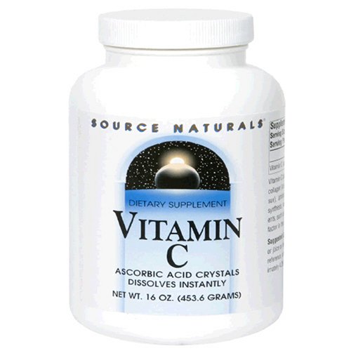 Source Naturals vitamine C Cristaux d'acide ascorbique, 16 Ounce