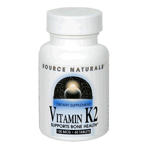 Source Naturals vitamine K2 100mcg, 60 comprimés (lot de 2)