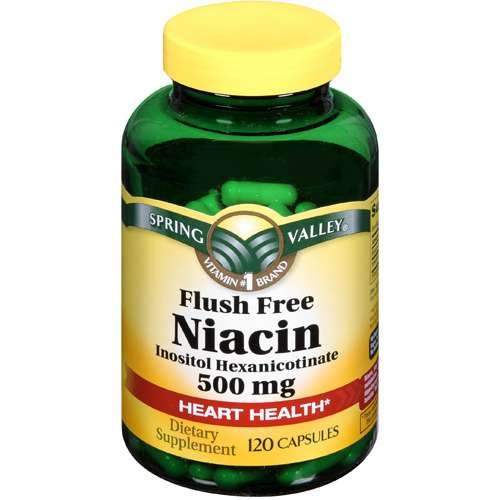 Spring Valley Dietary Supplement Flush Niacin gratuit 120 CT