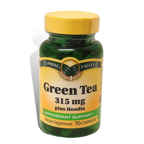 Spring Valley - Thé vert 315 mg de Hoodia De plus, 70 Capsules
