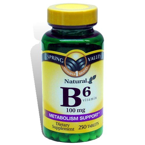 Spring Valley - Vitamine B-6 (pyridoxine) 100 mg, 250 comprimés