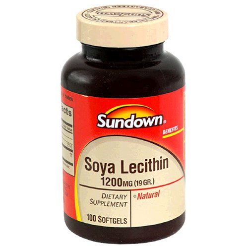 Sundown Ultra lécithine de soja, 1200 mg, 100 Capsules (pack de 4)