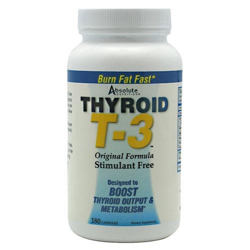 Thyroïde Nutrition absolue T-3 Booster métabolique Radical, 180 Capsules