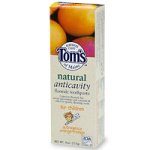 Tom du Maine Anticavité Fluoride Toothpaste naturel pour les enfants, Outrageous Orange-Mangue - 4 oz