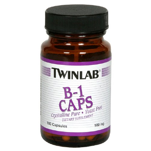 Twinlab B-1 Caps 100 mg, 100 Capsules (Pack de 6)