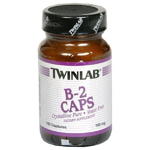 Twinlab B-2 Caps 100 mg, 100 Capsules (Pack de 4)