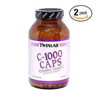 Twinlab C-1000 Caps, 1000 mg, 250 Capsules (Pack de 2)