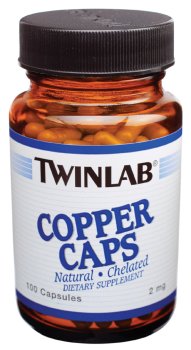 TwinLab - Caps cuivre, 2 mg, 100 gélules