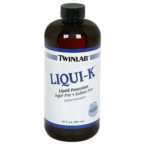 Twinlab Liqui-K, le potassium liquide, Unflavored, sans sucre, sans sodium, 16 once liquide (Pack de 4)