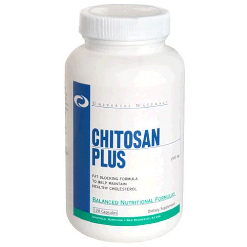 Universal Naturals Chitosan Capsules Plus, 1300 mg, 120-Count Bouteilles