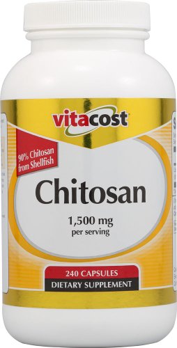 Vitacost Chitosan - 1500 mg par portion - 240 Capsules