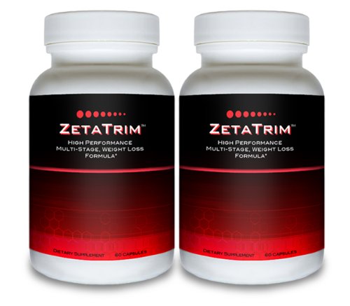 ZetaTrim (2 bouteilles) - Supplément haute performance multi ardente étape Fat. Meilleur suppression de l'appétit, perte de poids, Diet Pill Minceur, Slim Down rapidement