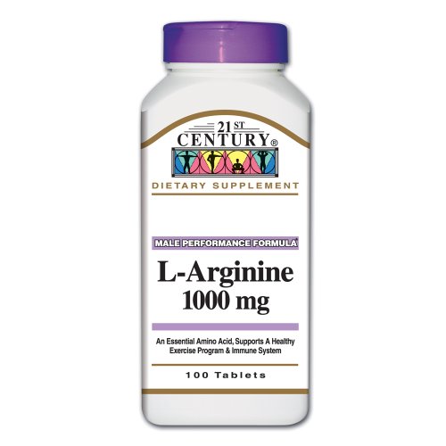 21e siècle L-Arginine 1000 mg, 100-Count