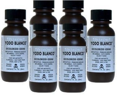 6pk - iode décolorée - Iode blanc - Blanco Yodo