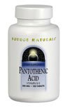 Acide pantothénique Source Naturals 100mg, 250 Comprimés