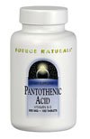 Acide pantothénique Source Naturals 250mg, 250 Comprimés