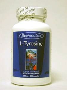 Allergy Research Group, L-Tyrosine 500 mg 100 capsules végétariennes