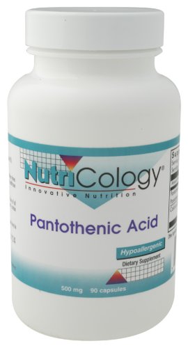 Allergy Research (Nutricology) - Acide pantothénique, 500 mg, 90 capsules