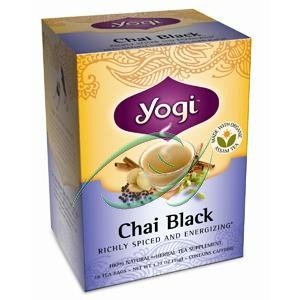 Chai noir, Caféine, 16 sachets de thé, 1,27 oz (36 g), à partir Yogi Tea