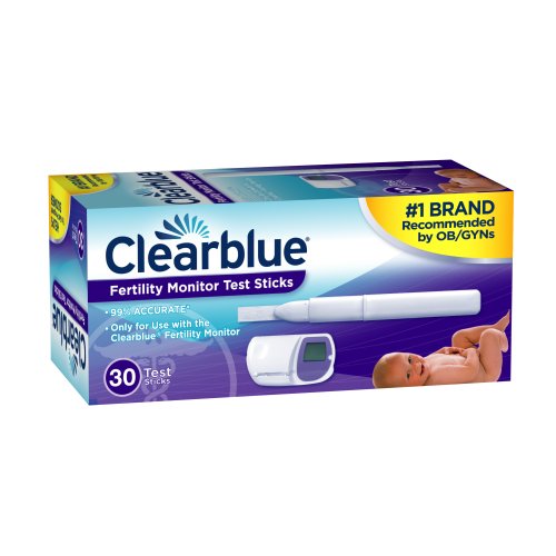 Clearblue Fertility test facile Sticks Moniteur, 30 Count (emballage peuvent varier)