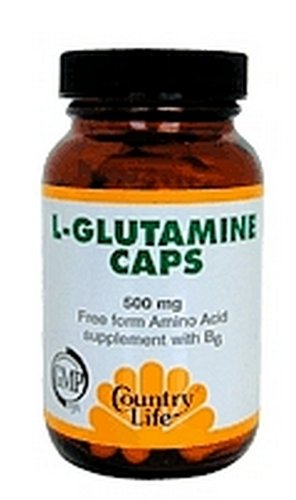 Country Life L-Glutamine 500 mg w/B-6, 100 Capsules