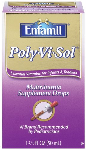 Enfamil Poly-Vi-Sol supplément de multivitamines Gouttes pour les nourrissons et les tout-petits, 1 2/3 - Bouteilles once (Pack de 2)