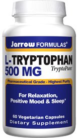 Jarrow Formulas L-tryptophane TryptoPure, 500mg, 60 VCaps