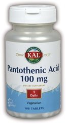 KAL - Acide pantothénique, 100 mg, 100 comprimés