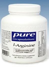 L-arginine 180 capsules végétales par Pure Encapsulations