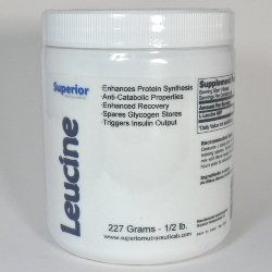 L-leucine grammes 227 (1/2lb) - Ultra fine poudre pure (4 pièces)