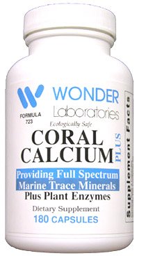 Le calcium de corail Coral Calcium 2500 mg pur Fournir spectre complet marins oligo - 180 Capsules # 7232