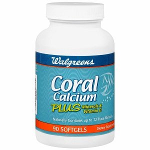 Le calcium de corail Walgreens plus Capsules, 90 ch