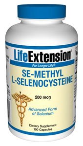 Life Extension Se-méthylsélénocystéine 200 capsules, 100 Mcg-Count